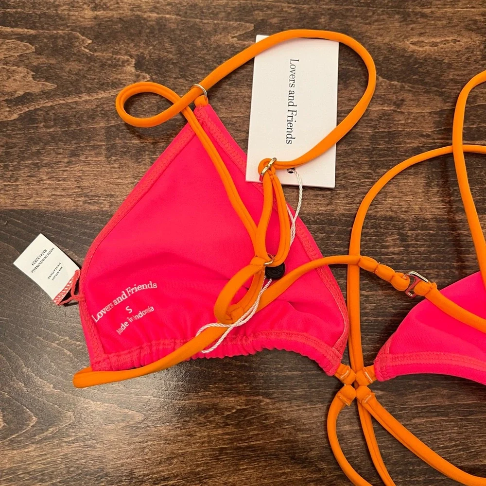 Lovers + Friends Pink and Orange Bikini - Picture 3 of 4